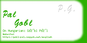 pal gobl business card